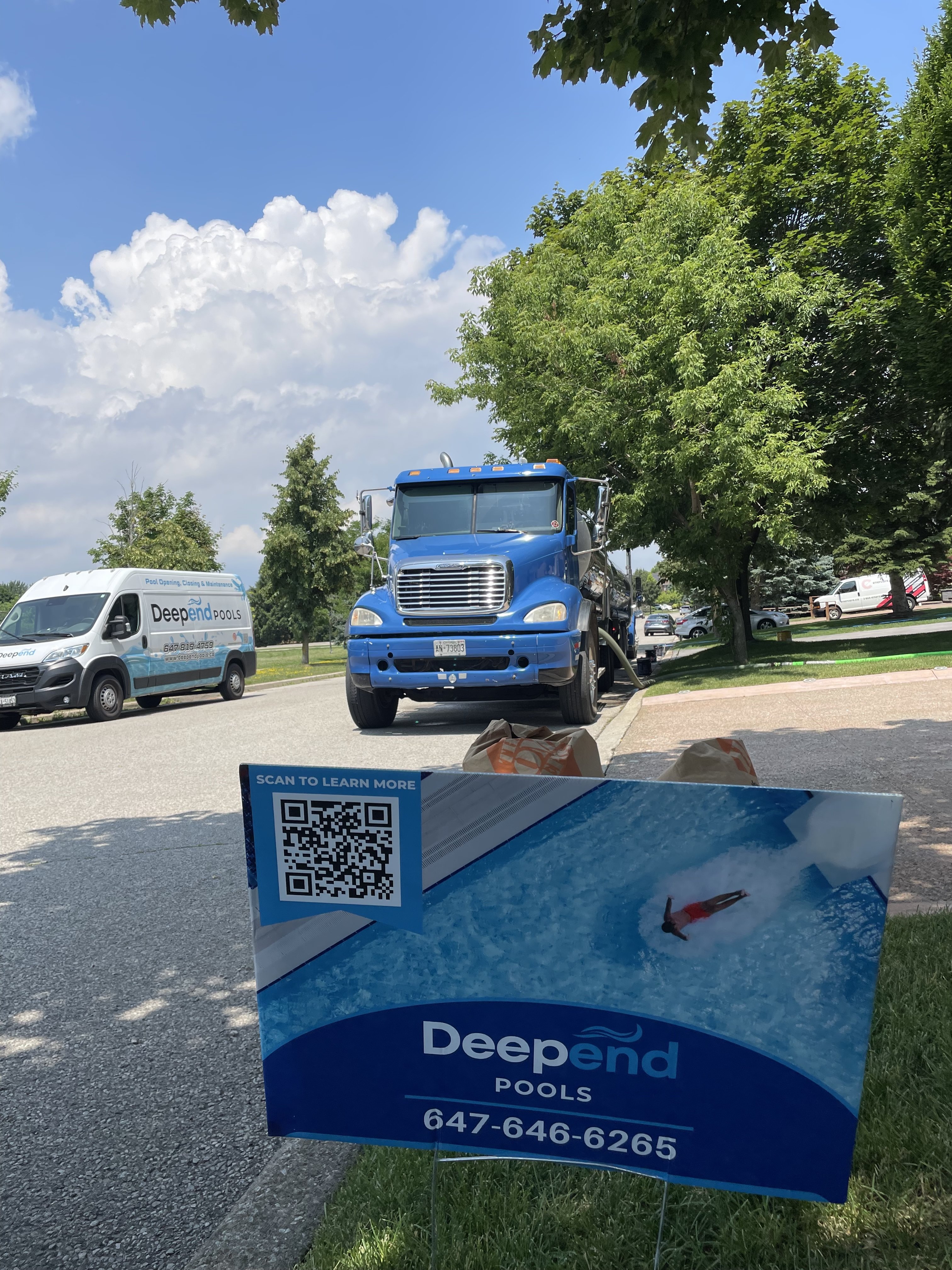 Deepend team on site