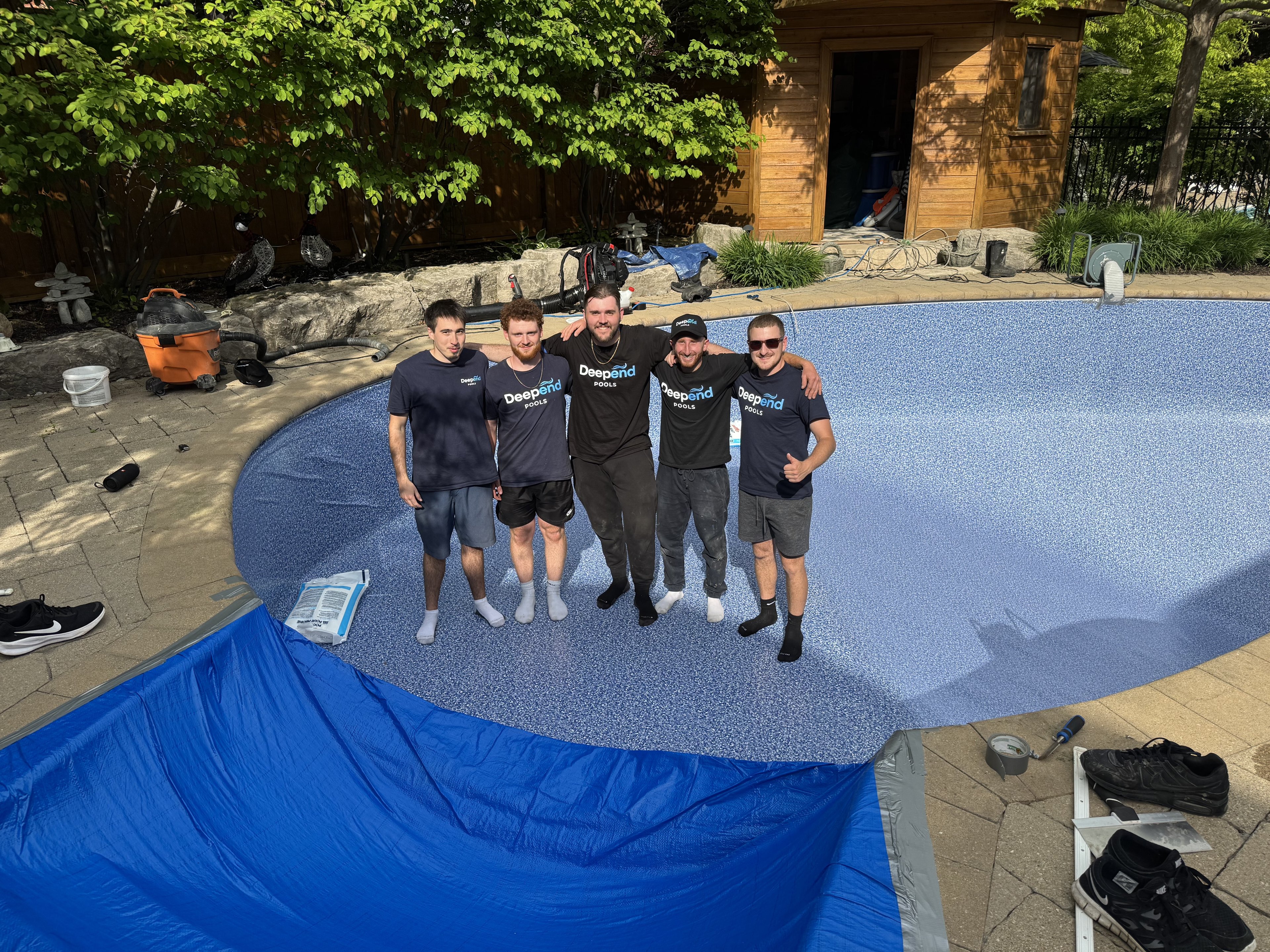 Deepend crew and equipment