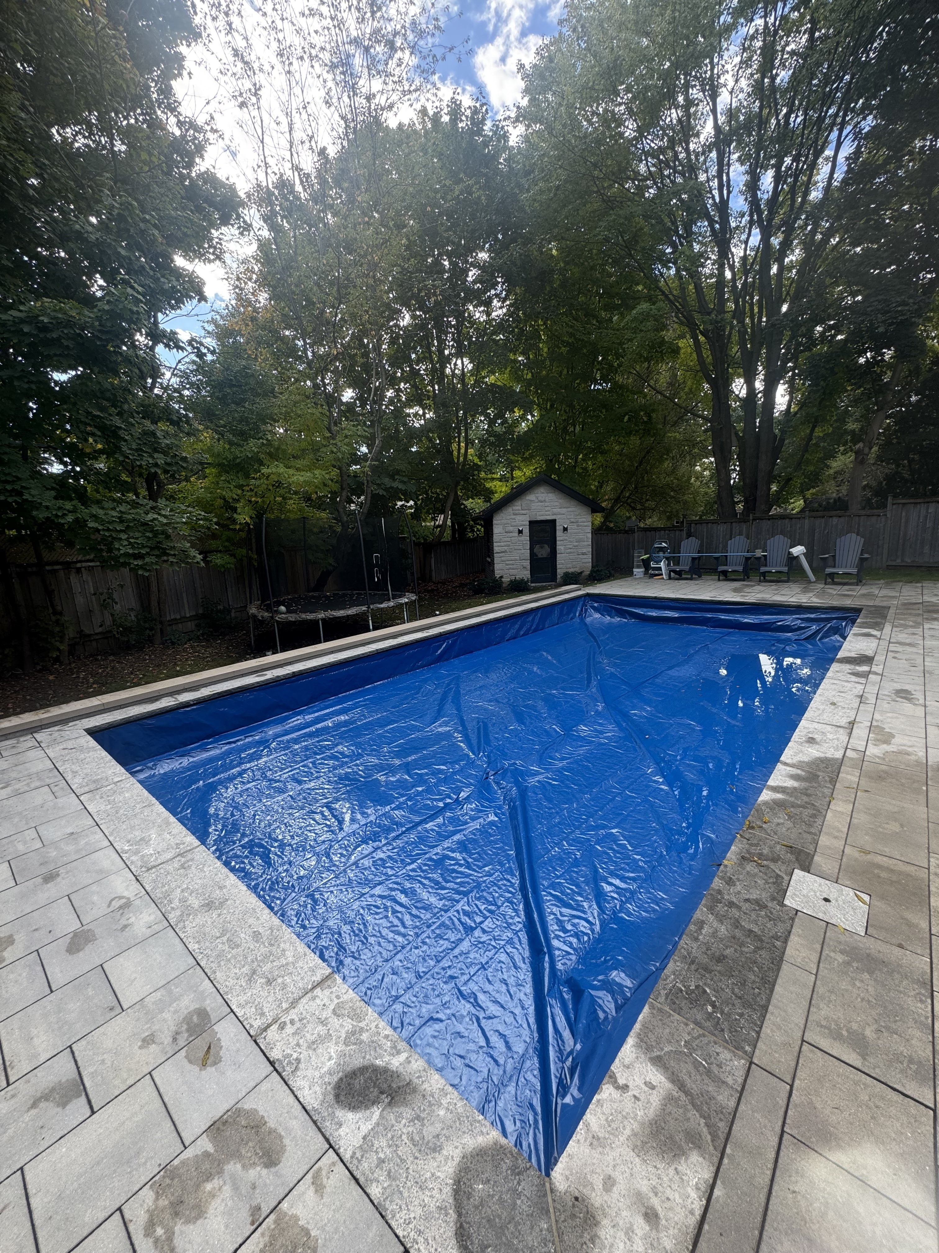 Pool liner and cover care