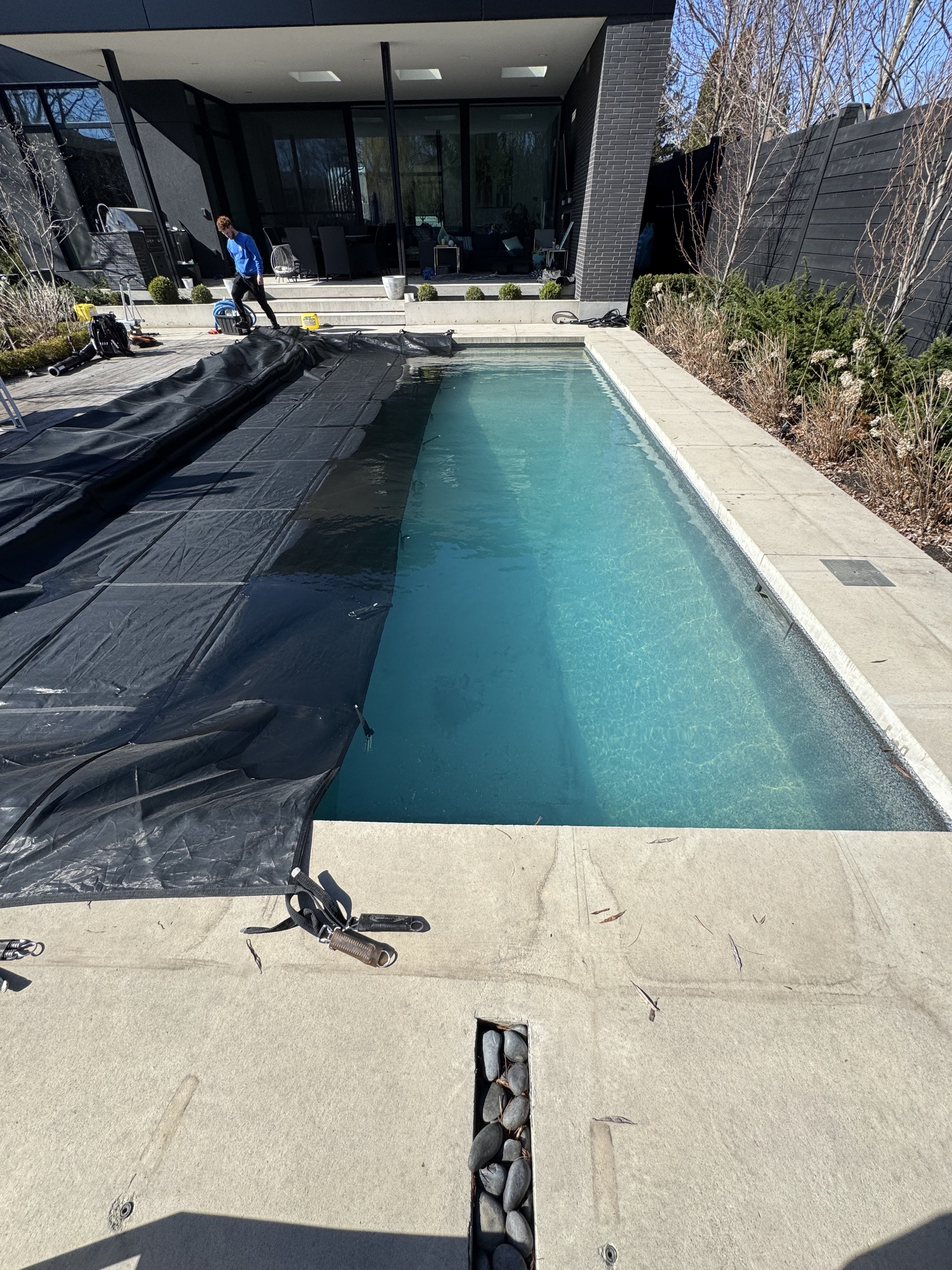 Pool opening and equipment check