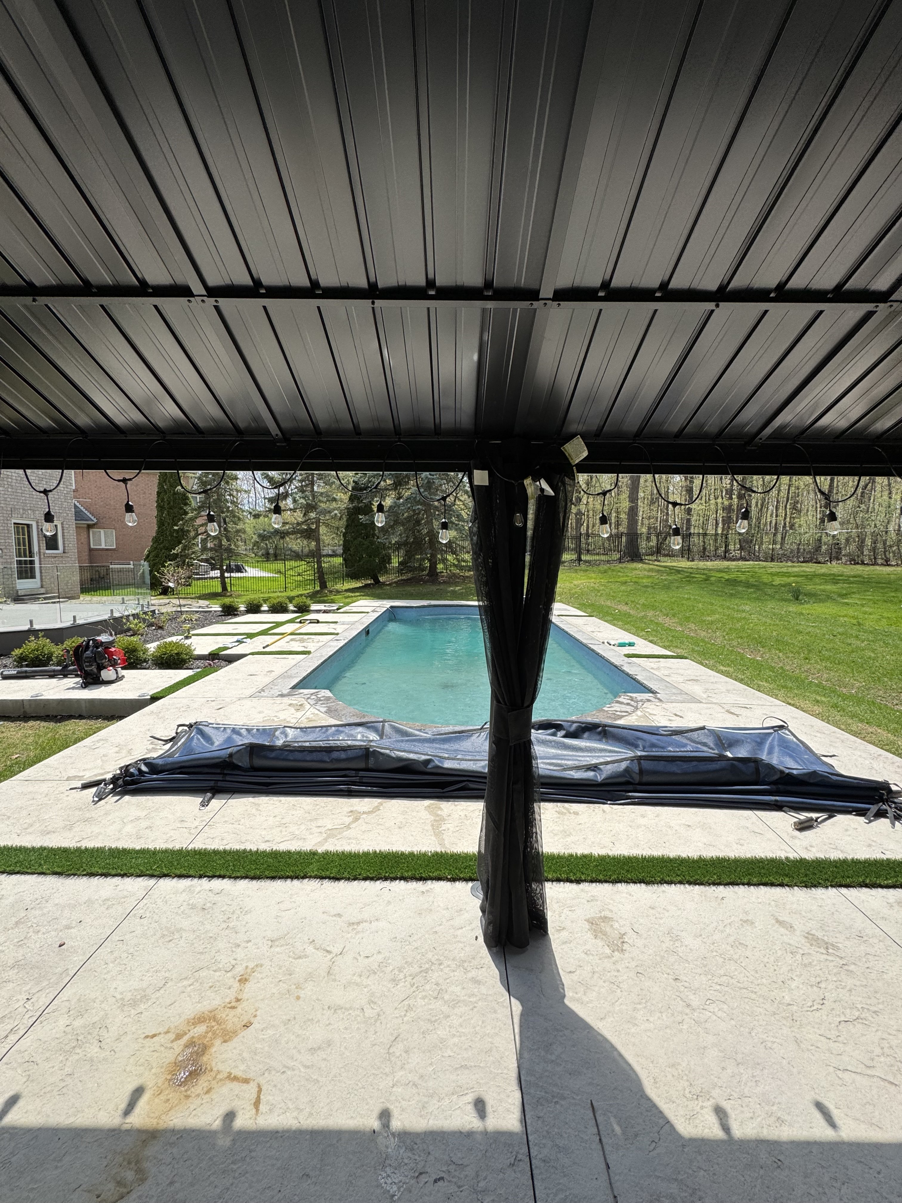 Residential pool opening